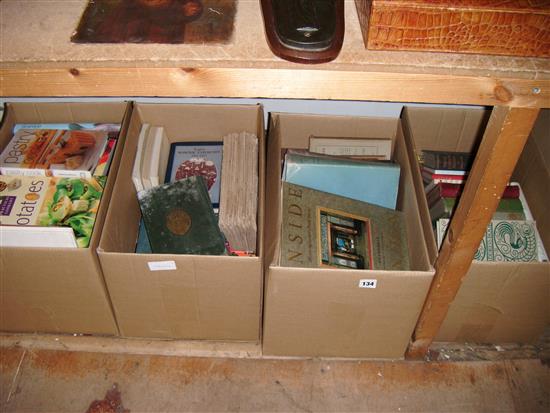 4 boxes mixed books